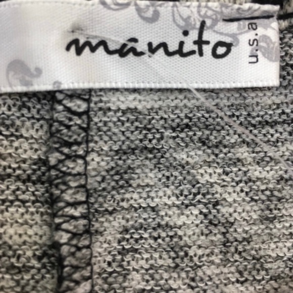 Tribal Print Asymmetrical Black and White Sweater Dress - Picture 3 of 3